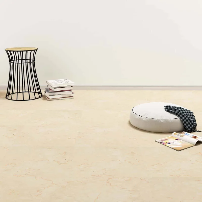Planches de sol Beige Foncé 5,11 m² 55 pièces PVC