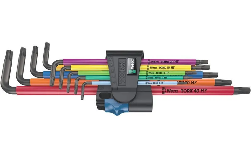 Wera Winkelschlüssel-Set T8-T40 farbig HF lang