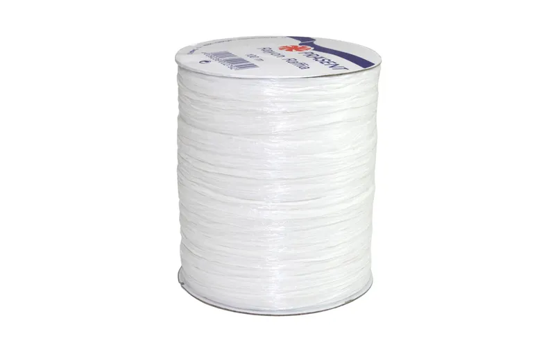 Pattberg Geschenkband Raffia Rayon 100 m, white
