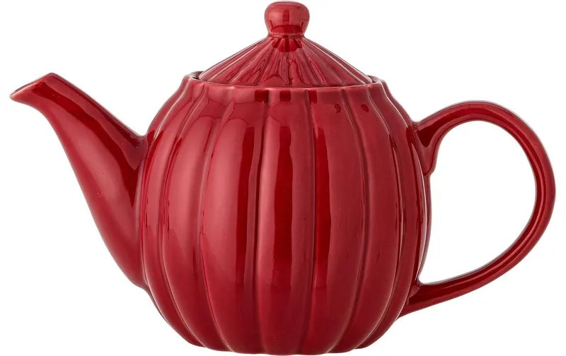 Bloomingville Teekanne Latina, 1 l, Steingut, rouge