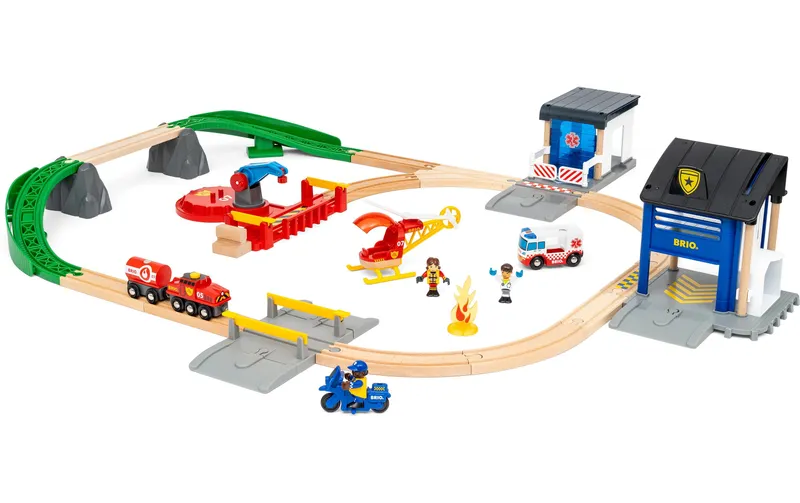 BRIO Polizei u. Feuerwehr Set
