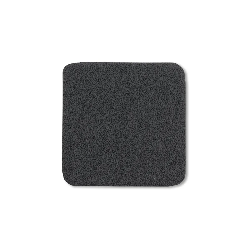 Kela Glasuntersetzer Kimara 10 x 10 cm, 4 pieces, black