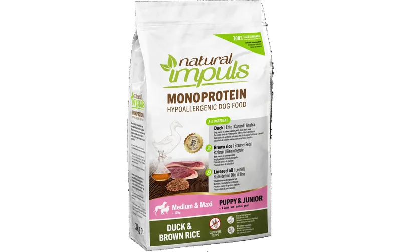 naturelal Impuls Trockenfutter Puppy Med/Max Ente 3 kg