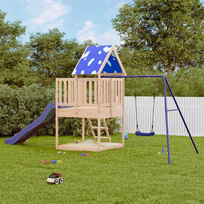 Spielturm solid pine wood