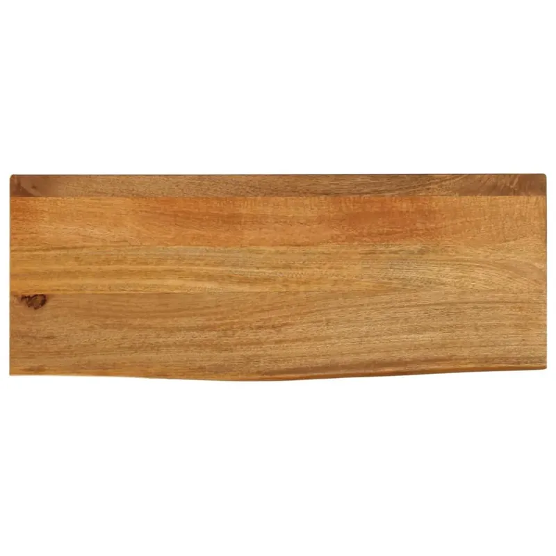 Tischplatte con Baumkante 90x40x2,5 cm legno massiccio Mango