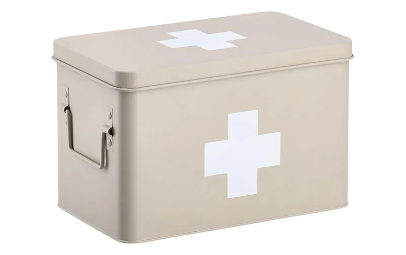 Zeller Present Erste Hilfe Schrank 32 x 19.5 x 20 cm, Beige