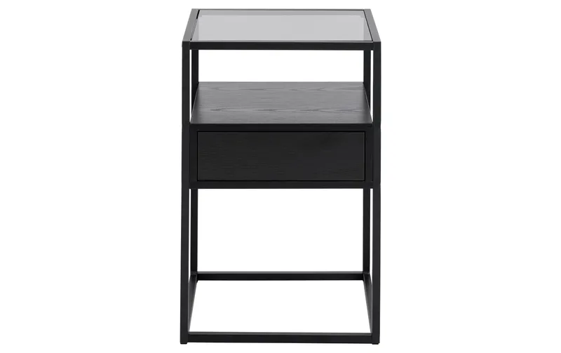 AC Design Nachttisch Randolf 40 x 35 x 60 cm, black