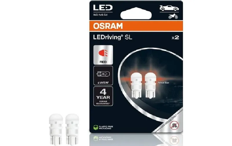 OSRAM W5W LEDriving SL Rot PKW/Motorrad