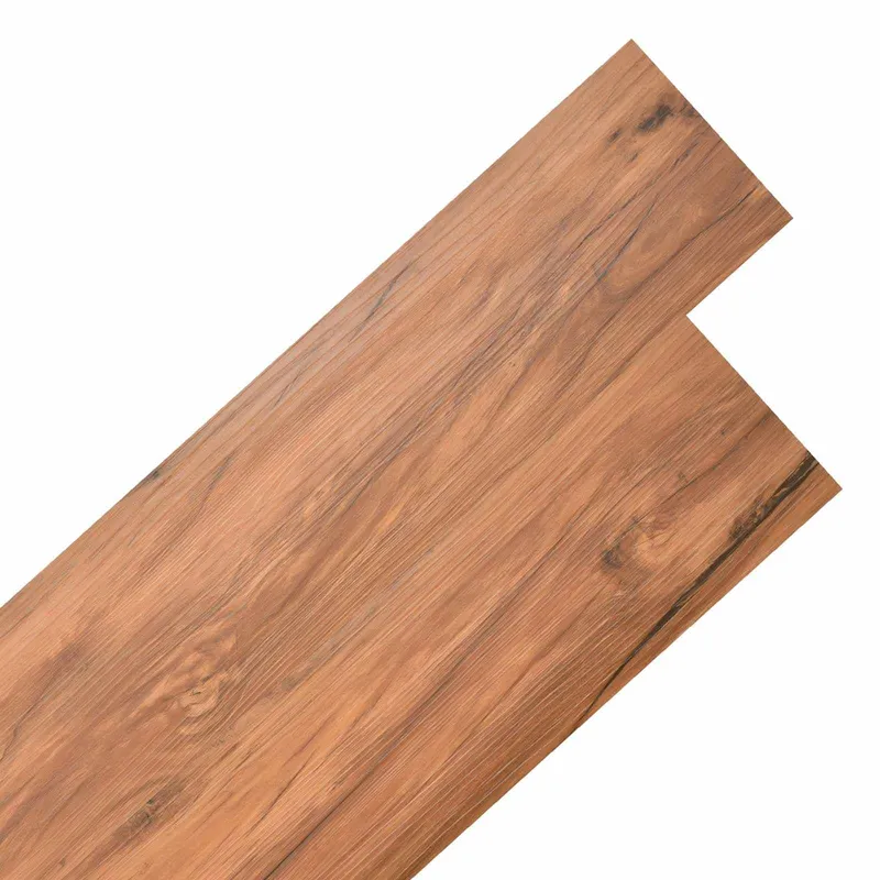Planches de sol en PVC autocollantes Nature d'orme 30,5 x 61 cm
