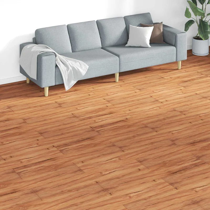 Bodenplanken Braun 5,26 m² 18 Stk. PVC