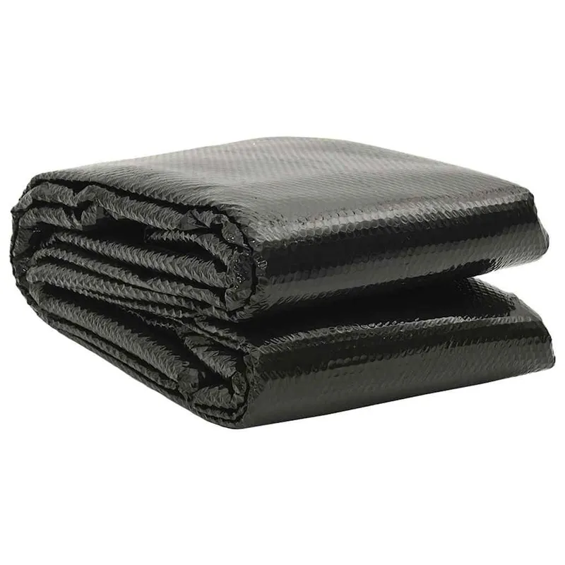 Rechteckige Poolabdeckung 1000x600 cm PE Schwarz