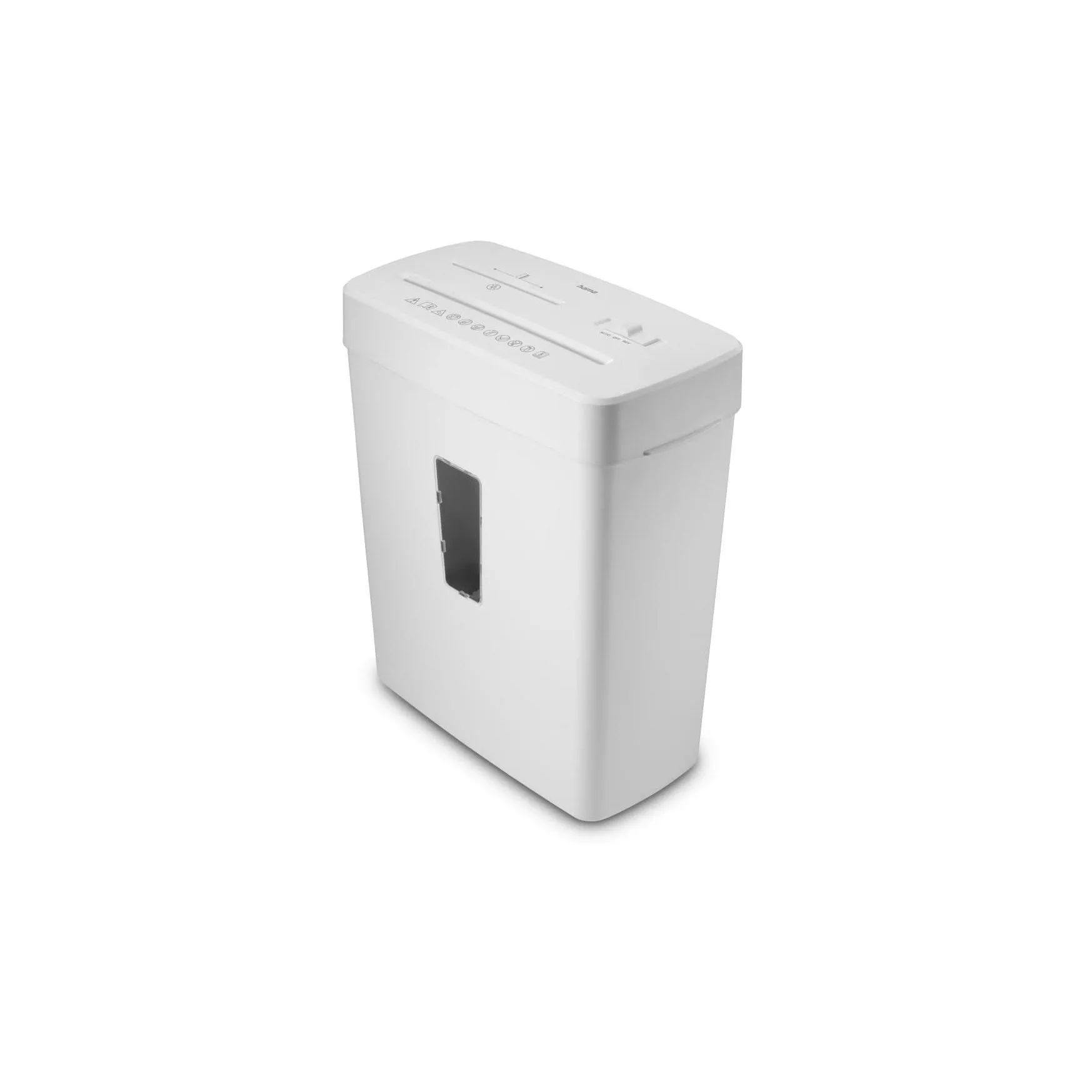 Hama Aktenvernichter Prime M50CD-W P-5,  6 Seiten, Weiss
