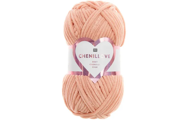Rico Design Wolle Chenillove 100 g, Lachs