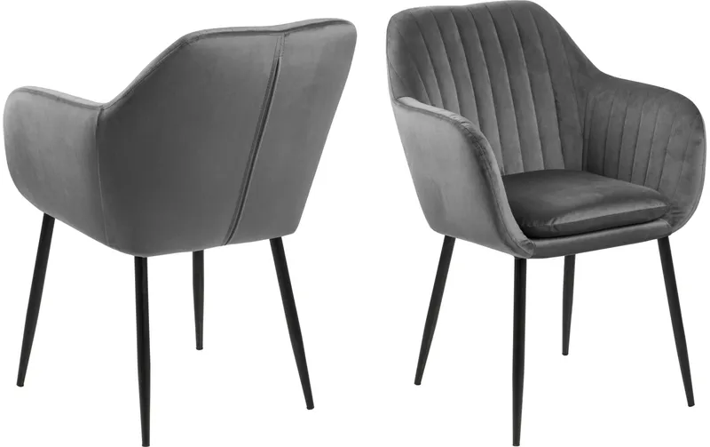 AC Design Stuhl Emilia Dunkelgrau