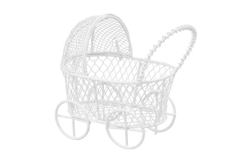 HobbyFun Mini-Figur Kinderwagen weiss
