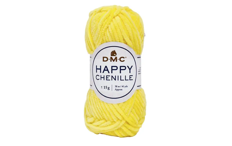 DMC Wolle Happy Chenille Gelb, 38 m