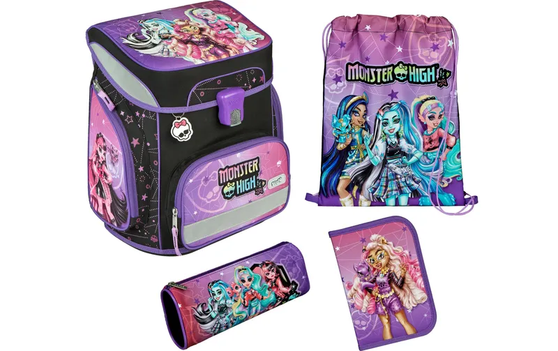Scooli Schulthek-Set 5-teilig Monster High, 18 l
