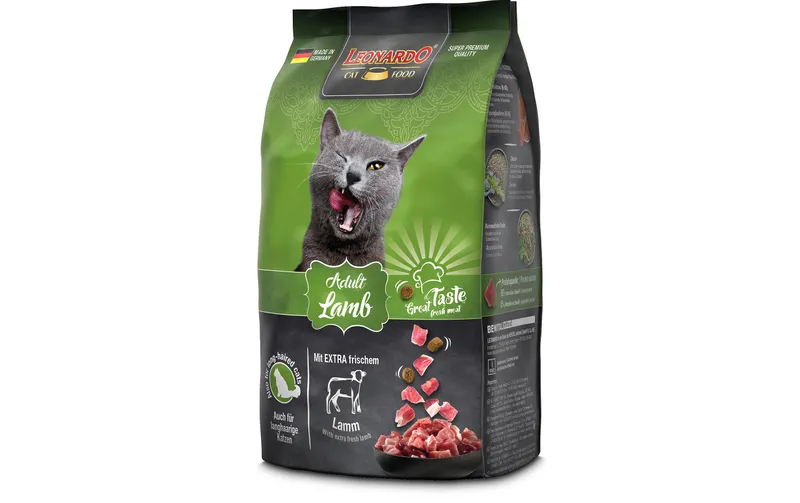 Leonardo Cat Food Trockenfutter Adult Lamm, 300 g