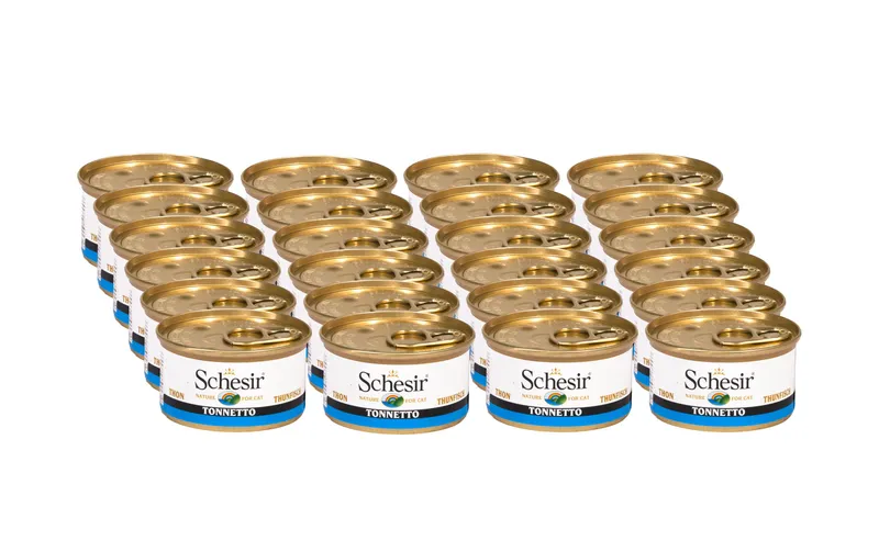 Schesir Nassfutter Thunfisch in Gelée, 24 x 85 g