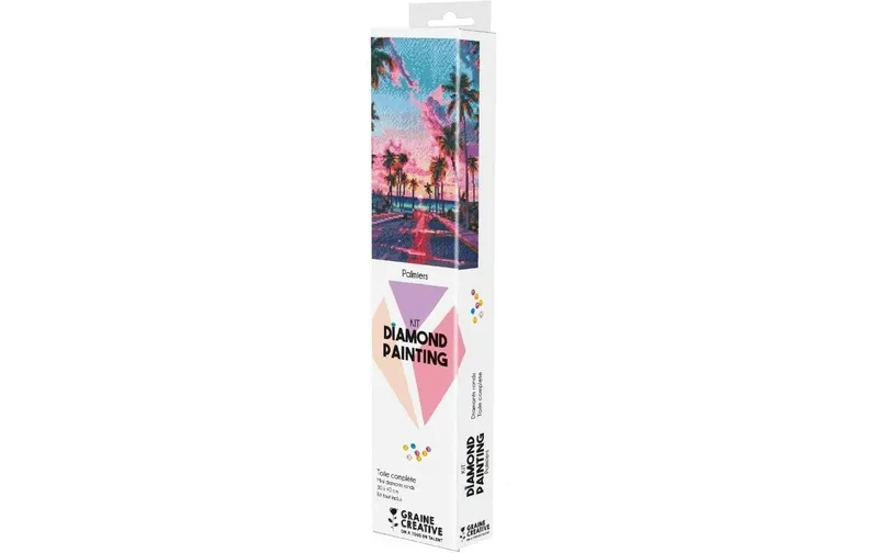 Graine Créative Bastelset Diamond Painting Palmen 30 x 40 cm