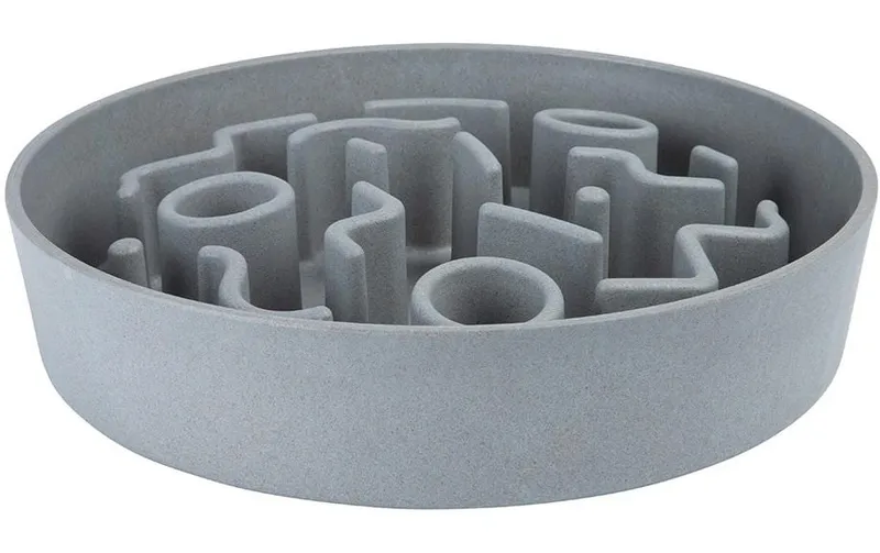 District 70 Bambusnapf Bamboo Dog Slow Feeder Ø 28 cm, Ice-Blue