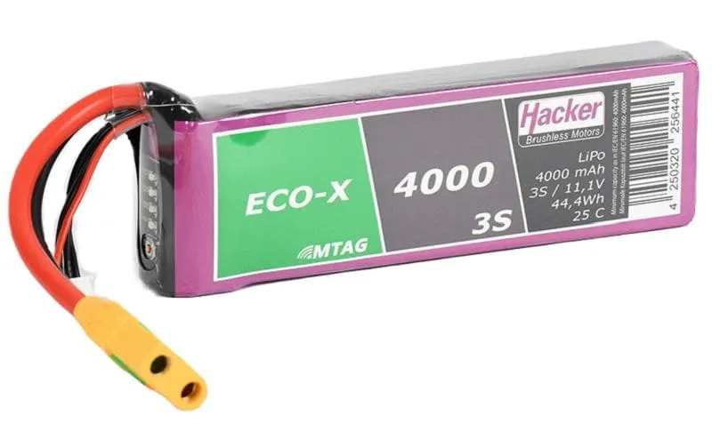 Hacker RC-Akku LiPo 4000 mAh 11.1 V 25C TopFuel ECO-X MTAG