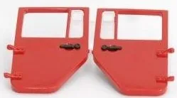 BRUDER Ersatzteil Fondtüren links and rechts Jeep Wrangler Rubicon Feuerwehr red