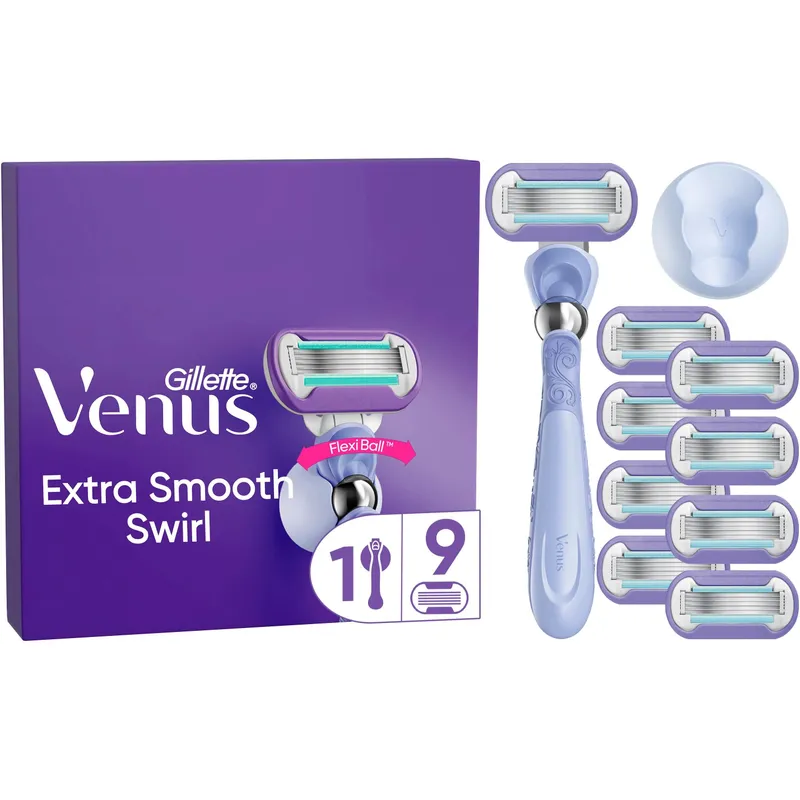 Gillette Venus Venus Swirl Rasierer Systemklingen 9er + Handstück