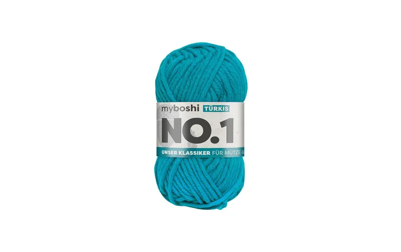 myBoshi Wolle Nr.1 Türkis 50 g, 55 m
