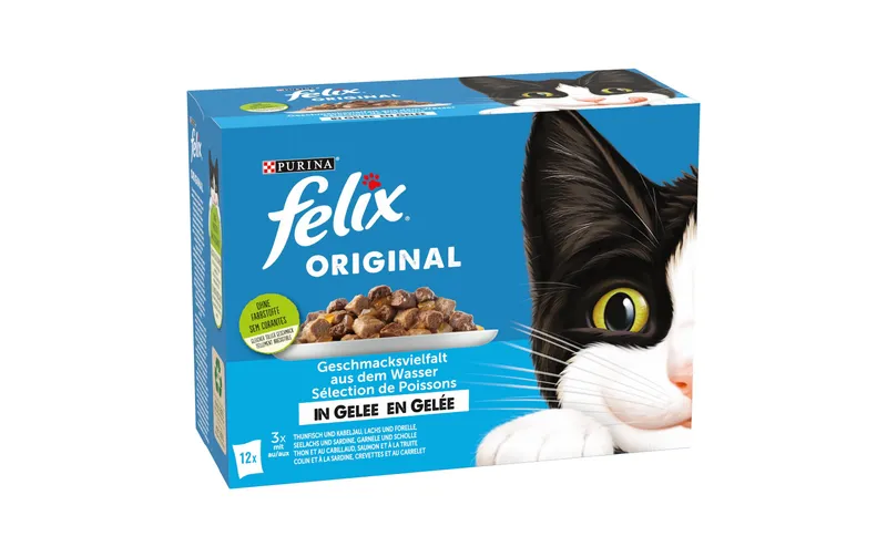 Felix Nassfutter Fisch in Gelée, 12 x 85 g