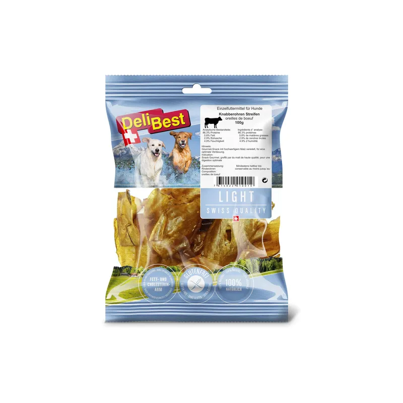 DeliBest Delibest Light Knabberohren Str. gourmet 100 g
