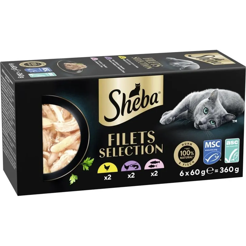 Sheba Filets Selection Huhn&Fisch 360 g