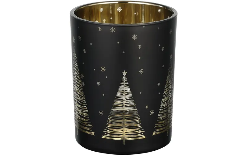 EGLO Weihnachtswindlicht Lukut Ø 10 cm, Gold/black