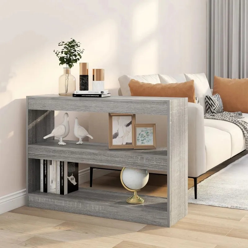 Bücherregal/Raumteiler grigio Sonoma 100x30x72 cm