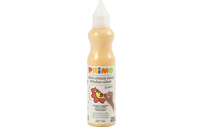 Primo Fensterfarbe, Gold, 75 ml/ 1 Fl. 75 ml, Gold