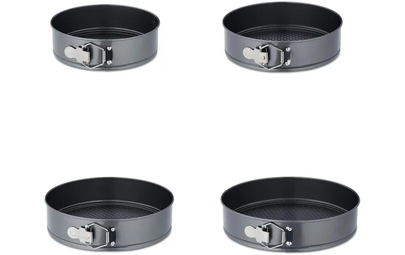 relaxdays Springform 18 cm/ 20 cm/ 22 cm/ 24 cm, anthracite