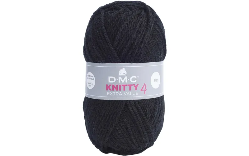 DMC Wolle Knitty 4 Mini noir