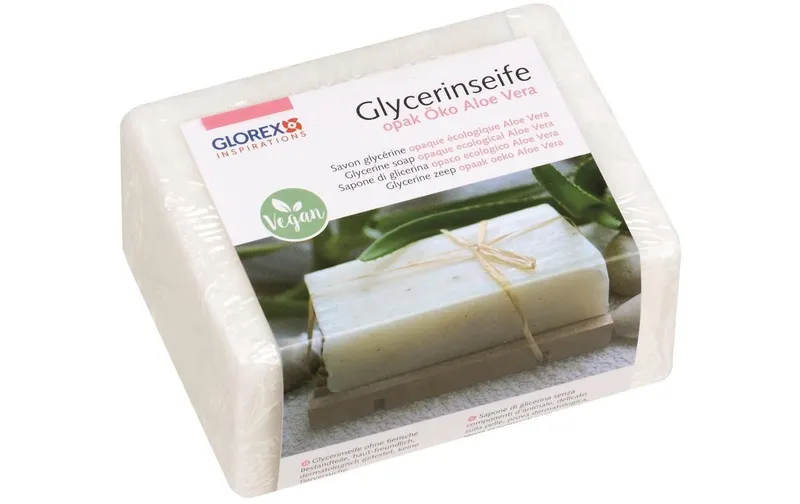 Glorex Glycerinseife Öko mit Aloe Vera 500 g, Opak