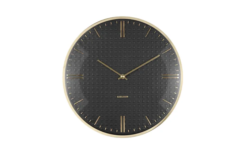 KARLSSON Wanduhr Riqueza 35 cm, nero
