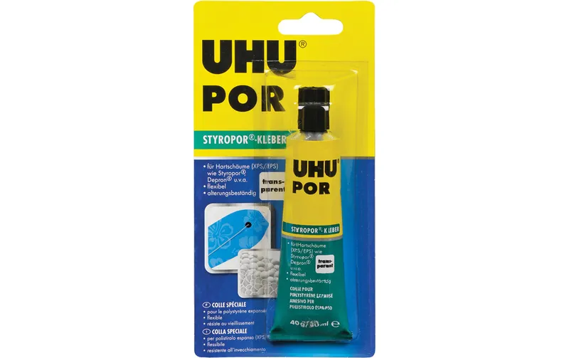 UHU Modellbauklebstoff POR 40g 50 ml, Transparent
