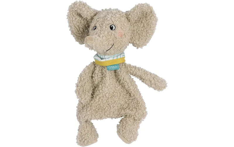 fehn Schmusetuch Elefant, Beige, 21 cm