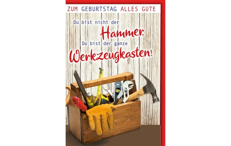 marrone + Company Geburtstagskarte Handwerker 11.5 x 17 cm