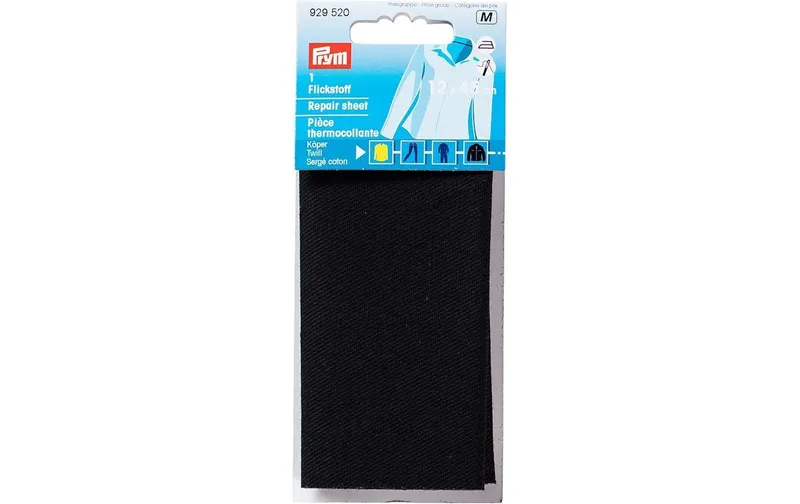 Prym Flicktissu noir, 12 x 45 cm