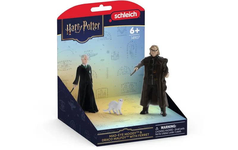 Schleich Mad-Eye Moody and Draco Malfoy with Frettchen