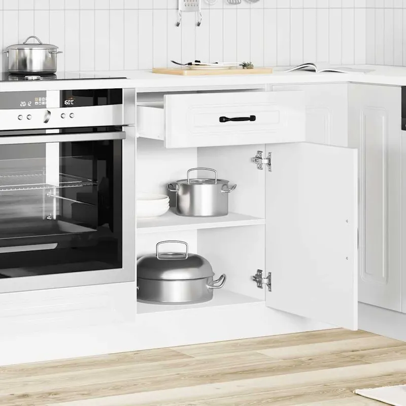 Küchenunterschrank Kalmar Hochglanz-white engineered wood