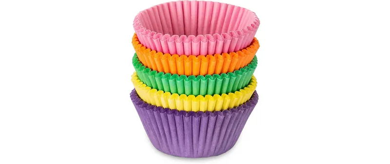 Städter Muffin Backform Mini 100 pezzi, ø 3/4 cm, Bunt