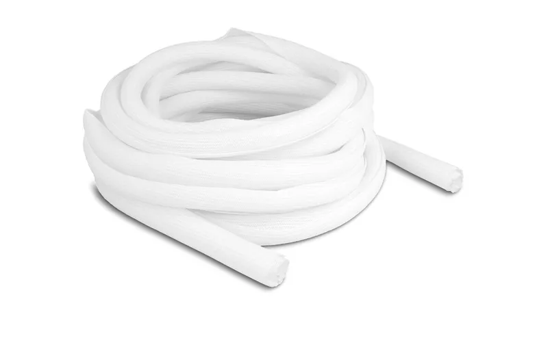 Delock Geflechtschlauch Selbstschliessend 10 m x 19 mm Weiss