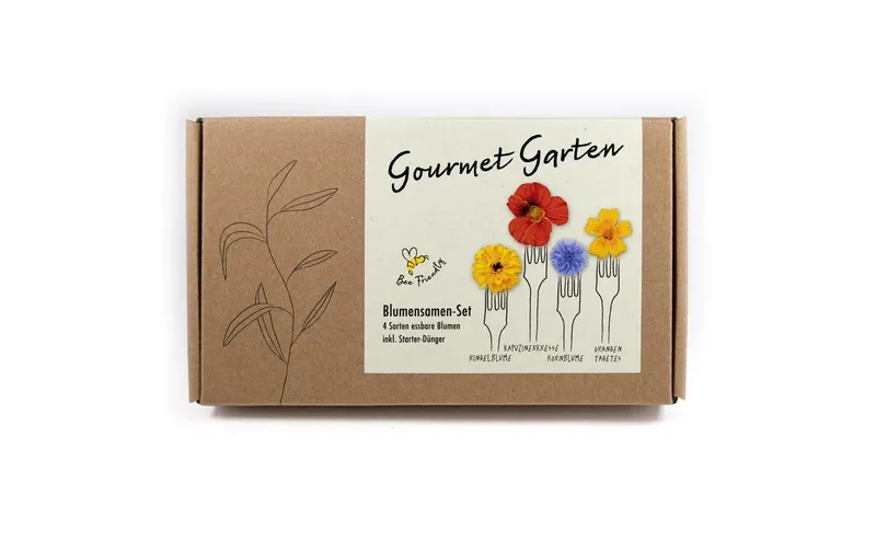 naturalekraftwerk Anzucht Gourmet Blumen, 4 Sorten