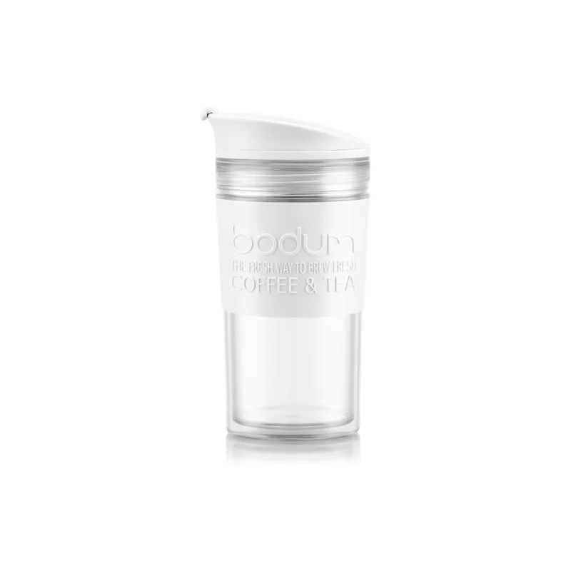 Bodum Thermobecher Travel Mug 350 ml, Weiss