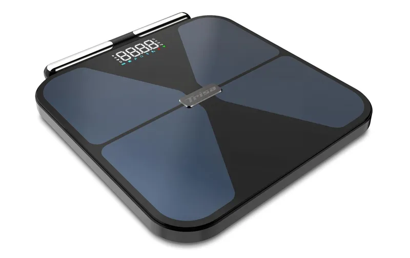 Trisa Personenwaage BioMetrix Smart Schwarz; Blau